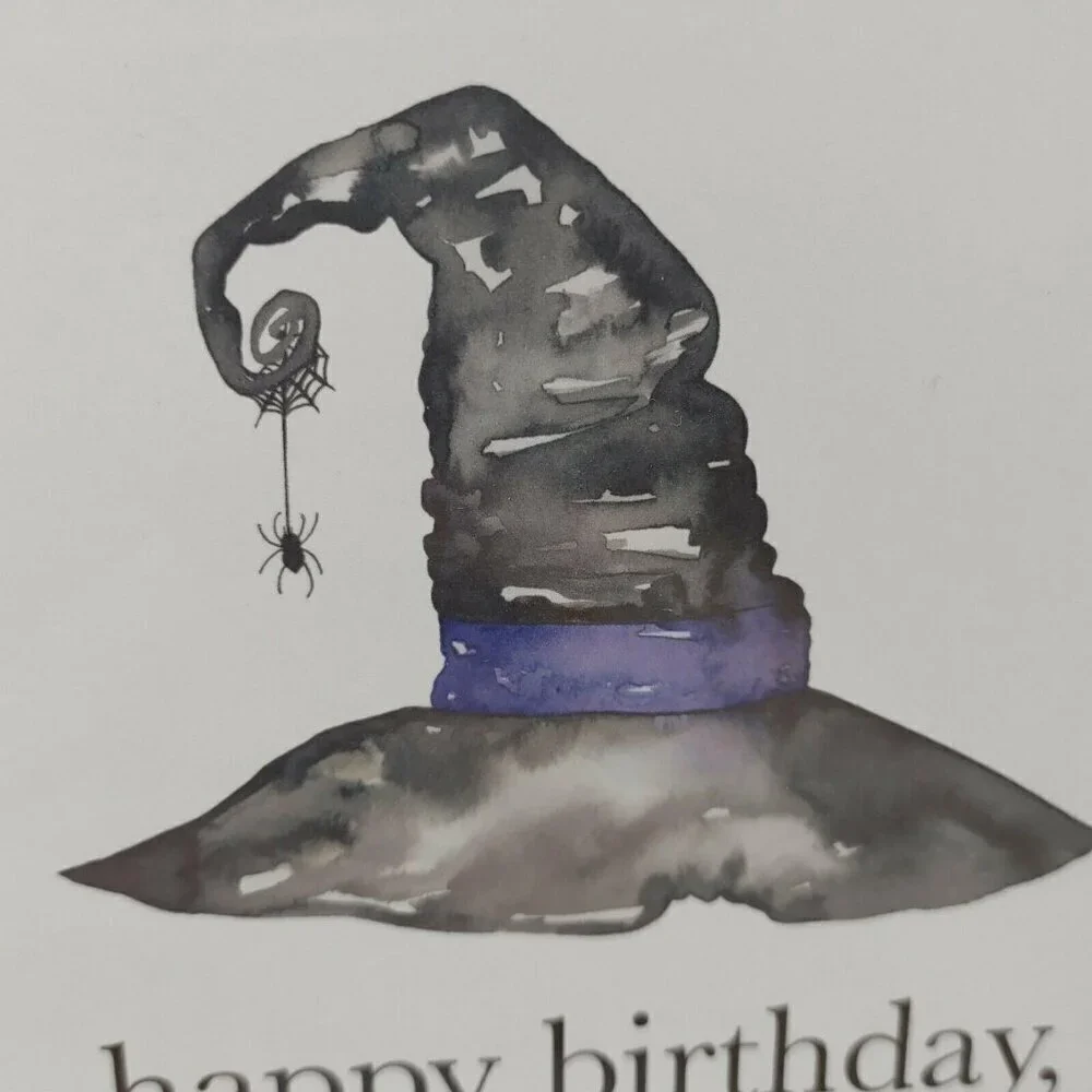 Halloween Themed Greeting Cards Happy Birthday Witch Dead Inside Envelopes Set 2